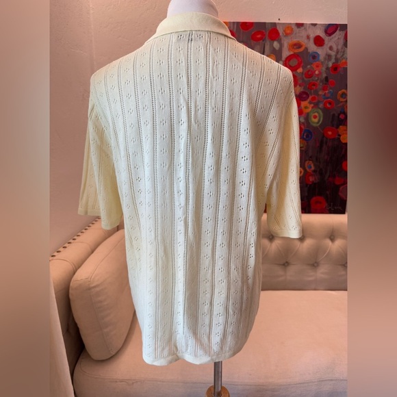 ROLLA’S Milan Knit Shirt Buttercream XS - Picture 5 of 10